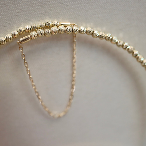 弾力ターコイズバングルk18 バングル・リストバンド パール大好き(購入  