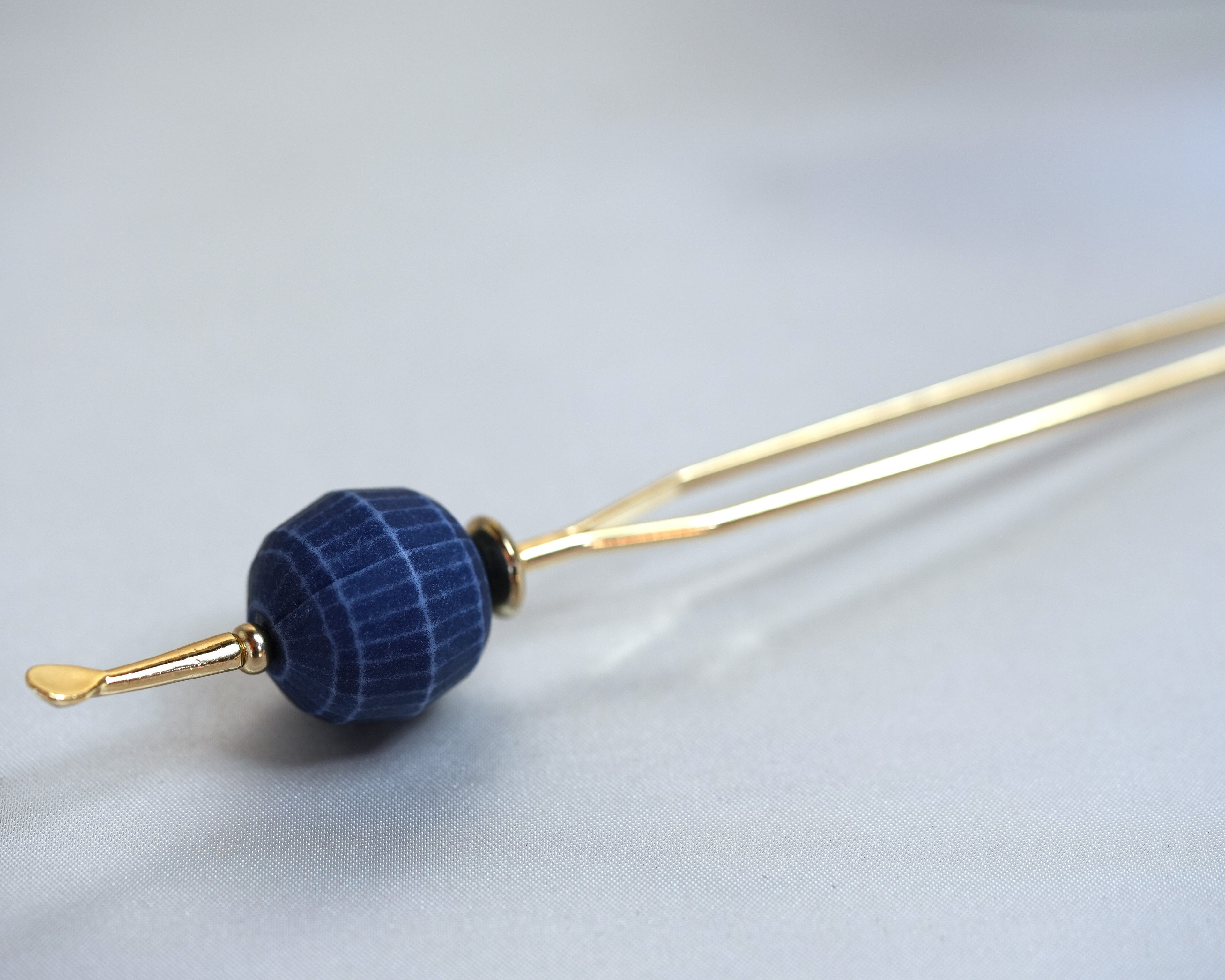 【藍染め風・かんざし】