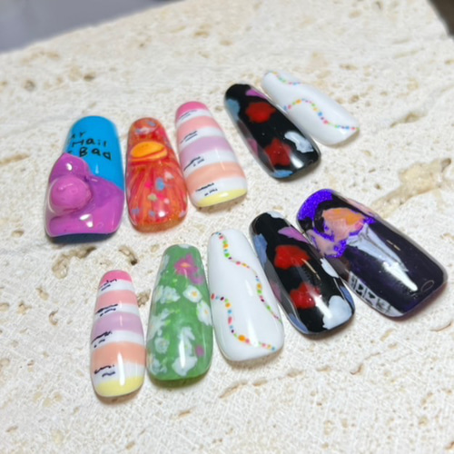 3Dネイル〕ジャケ写ネイルチップフルオーダー〖測定用ネイルチップ付き