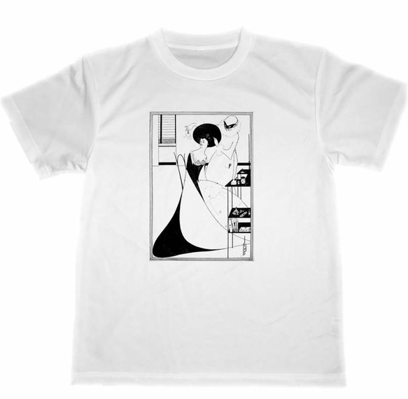 ドライ　Tシャツ　オーブリー・ヴィンセント・ビアズリー　7　名画　画家　イラスト　Beardsley　グッズ　アート 1枚目の画像
