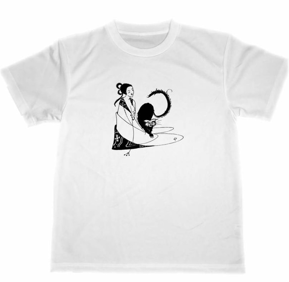 ビアズリーのTシャツ ドライ Tシャツ オーブリー・ヴィンセント・ビアズリー 12 黒猫 ネコ