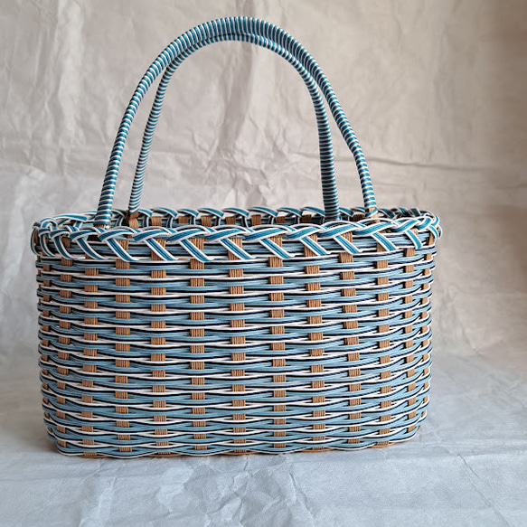 クラフトバンド】ブルーミックス（横） ＃016 かごバッグ クラフト