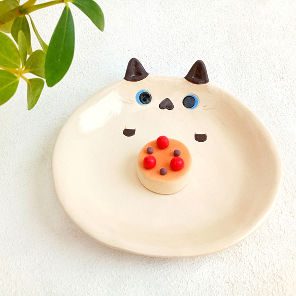 陶器製シャム猫 美品】 猫 ネコ ねこ シャムネコ 置物 陶器 ペア 昭和 レトロ ポップ