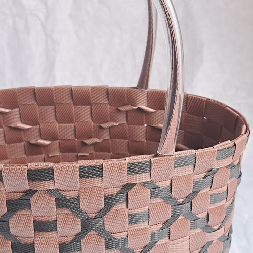 受注製作】PPバンドカゴバッグ 軽くて丈夫・水にも強いバッグ かご