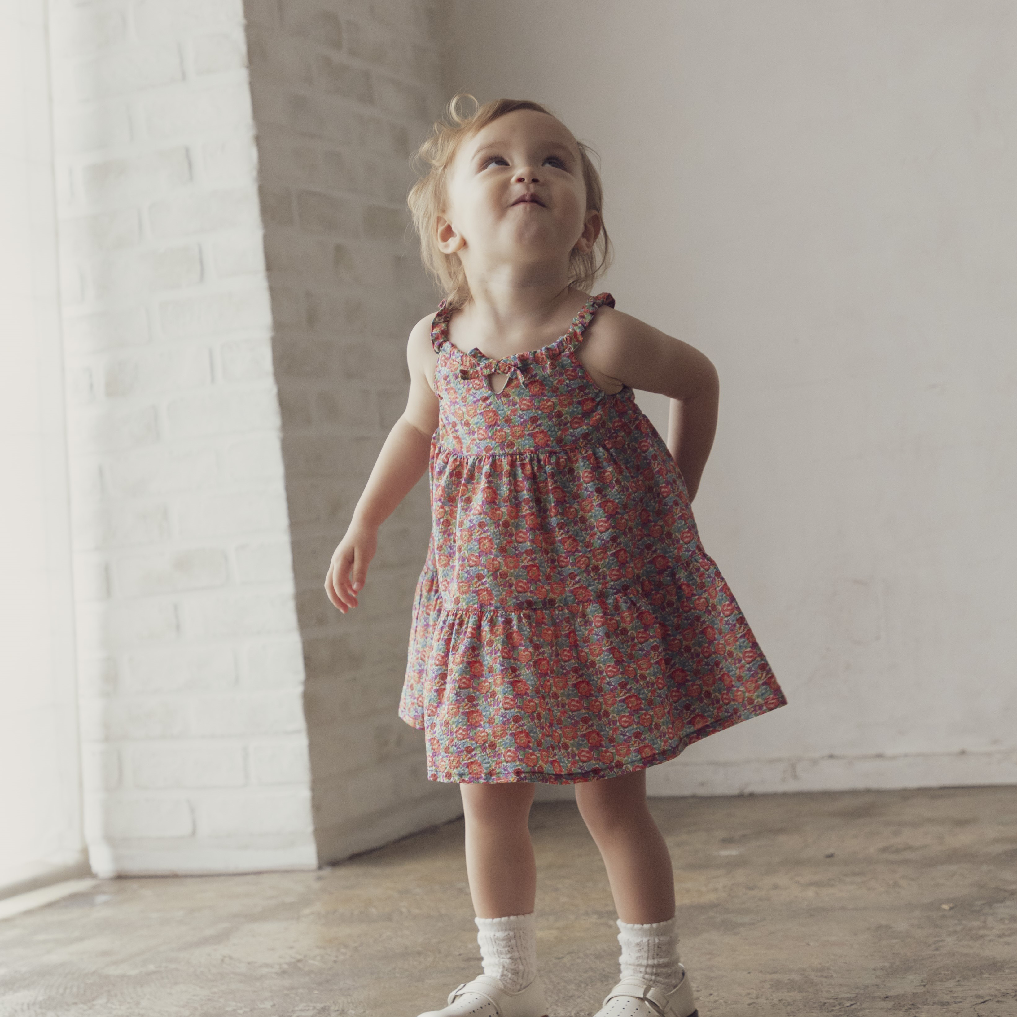 リバティ　サマードレス　RED