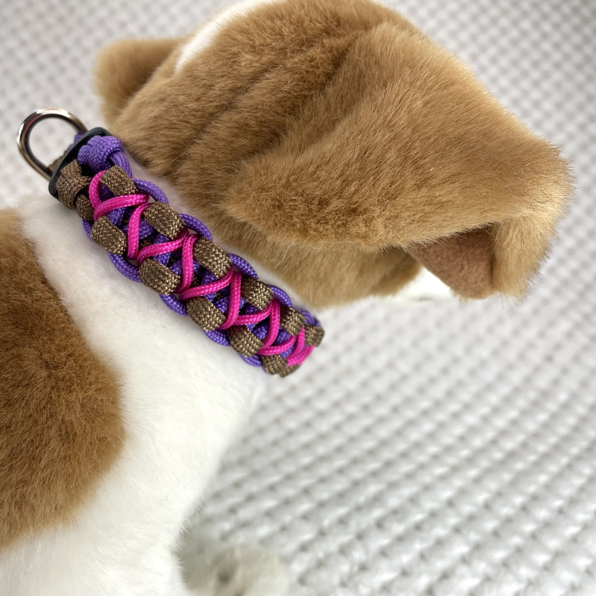 [公式]＃298パラコード犬首輪平結びアレンジ小型犬首輪