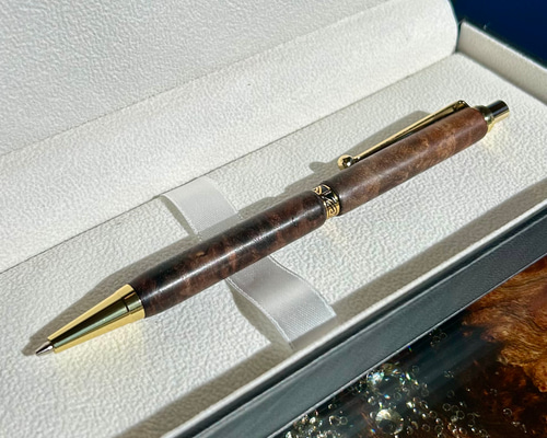 高級天然木クラロウォールナットの瘤木シャープペン CNZ1 ペン・筆記