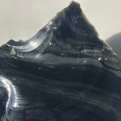 玲瓏 北海道産 黒曜石 原石 ① Japanese Obsidian 天然石 stonetatsuya