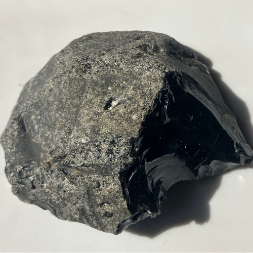 玲瓏 北海道産 黒曜石 原石 ① Japanese Obsidian 天然石 stonetatsuya