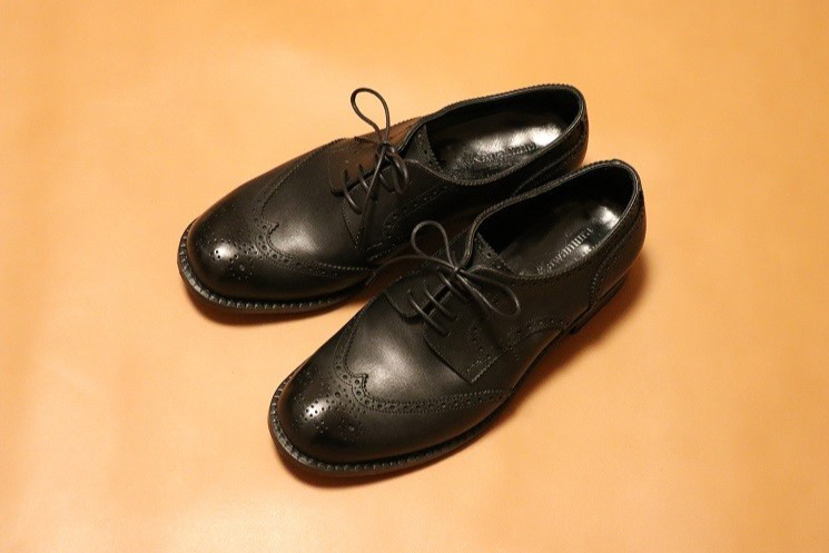 ウィングチップのレディースシューズ（ブラック・ブラウン）受注製作品 27,950円