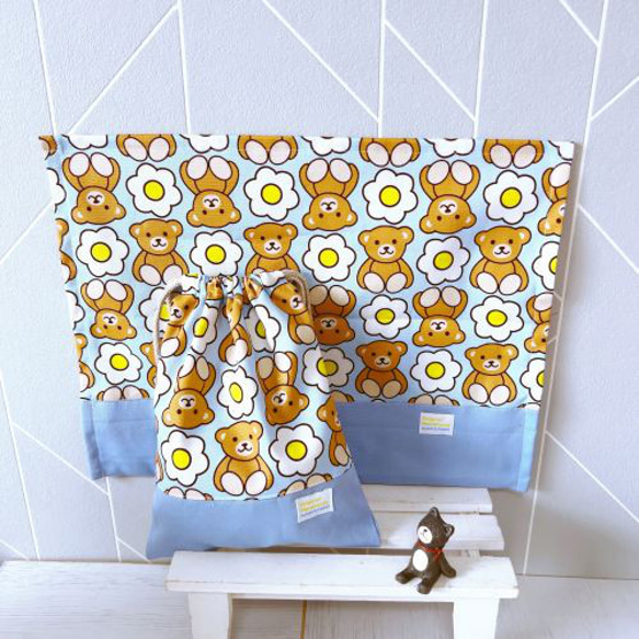 オーダー受付中！小学校給食用 ランチョンマット 巾着袋 女の子