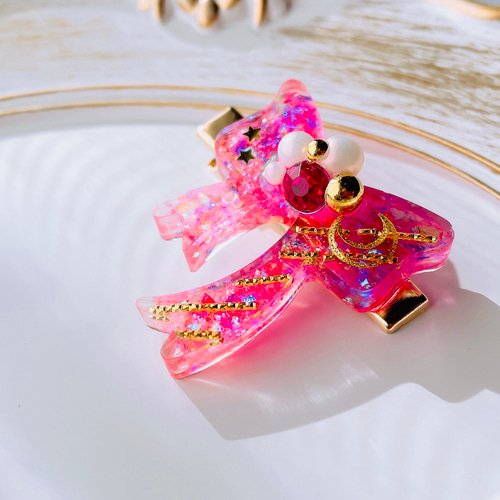 レジン》ヘアクリップ / 魔法少女の髪飾り ヘアクリップ・バナナ