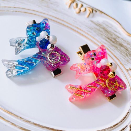 レジン》ヘアクリップ / 魔法少女の髪飾り ヘアクリップ・バナナ