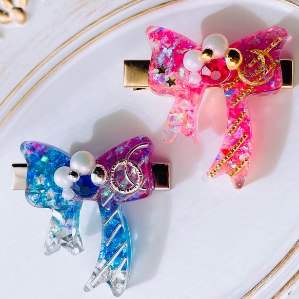 レジン》ヘアクリップ / 魔法少女の髪飾り ヘアクリップ・バナナ