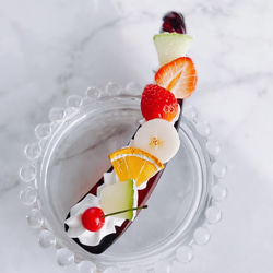 チョコミントパフェのピルケース フェイクスイーツ フリー