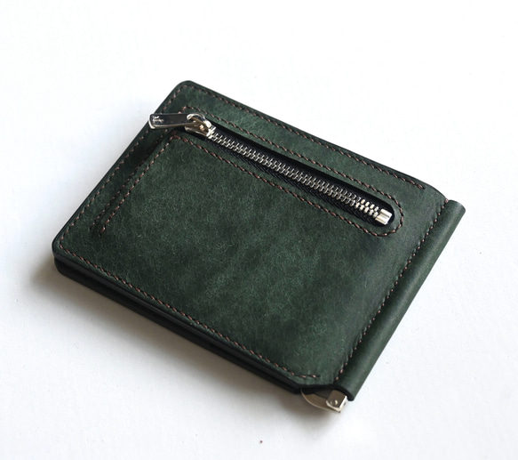 ミドルウォレット【フォレストグリーン】二つ折り財布　マルゴー　イタリアンレザー ミドルウォレット【フォレストグリーン】二つ折り財布マルゴー