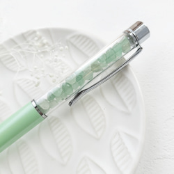 人気♪再販「緑の朝露」 淡水パール プレナイト 8月誕生石ペリドット