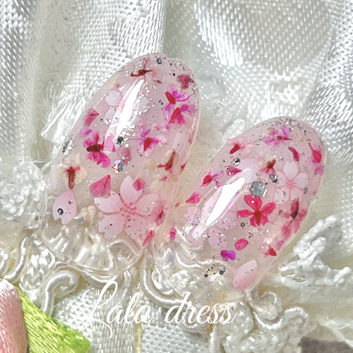 桜ネイルチップ 桜ピンク 桜2025 日本の桜 花ネイルチップ 桜