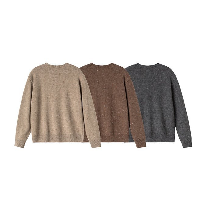 春 秋冬新作 クルーネックニットセーター メンズ 無地 男 おしゃれ 暖かいカップルセーター