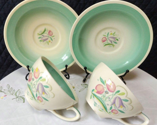 スージークーパー ドレスデンスプレイ カップ　ソーサー　プレート セット スージークーパー ドレスデンスプレイ カップ&ソーサー&プレート