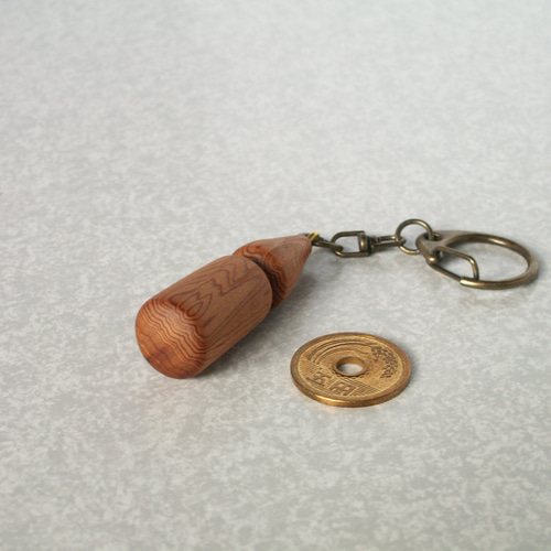 屋久杉 ストラップ キーホルダー 「ひょうたん」世界遺産 K126