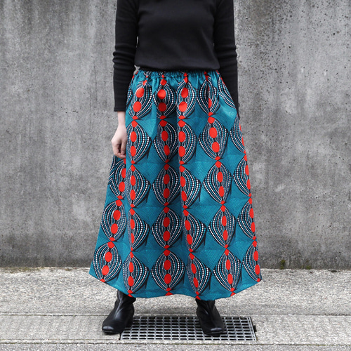 アフリカン　ワンピ　スカート アフリカン ワンピ スカート African Fabric 】 ♢ ♢ 受注制作