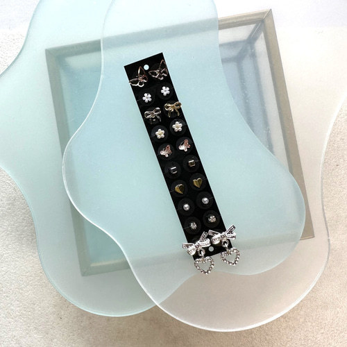 耳つぼジュエリー　耳つぼ　ステンレス　ピンク　リボン　お花　ハート　Y2K 耳つぼジュエリー 耳つぼ ステンレス ピンク リボン お花 ハート Y2K