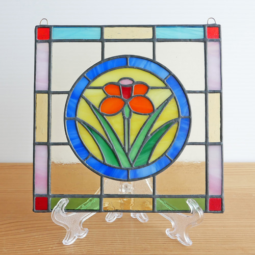 ステンドグラスパネル　セントポーリア ステンドグラスパネル セントポーリア ステンドグラス※パネル