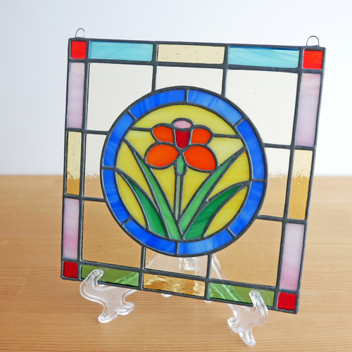 ステンドグラス パールミモザ ガーランド 【受注作品】 ステンドグラス パールミモザ ガーランド 【受注作品】 8/16更新