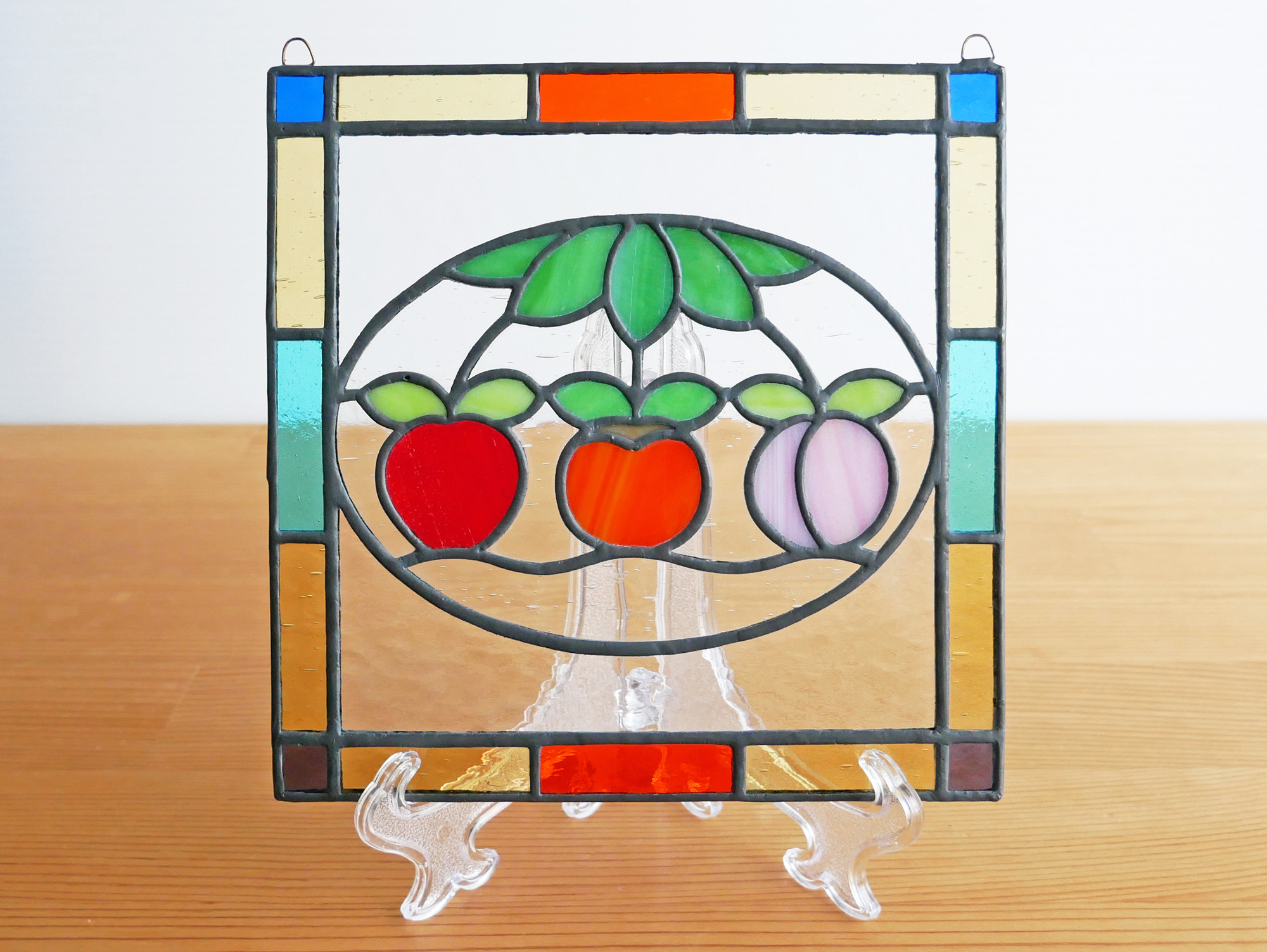 ステンドグラス ミニパネル フルーツ 15cm 4,648円