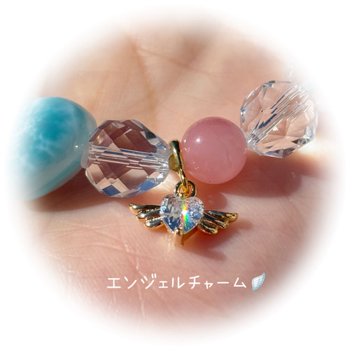 ラリマーハートブレス ✧︎*ハートラリマー✧︎ 天然石ブレス✧︎* ブレスレット