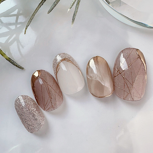 No.103 スパイダーミラーラインネイル /マグネットネイル/ミラー