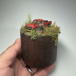 廃車のある風景のジオラマ作品 “stilllife 20055” / サニートラック