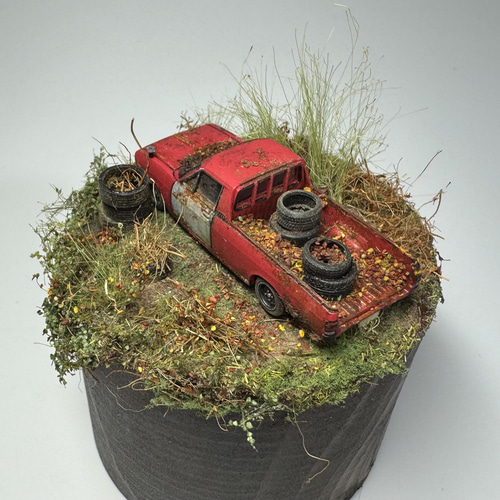 廃車のある風景のジオラマ作品 “stilllife 20055” / サニー