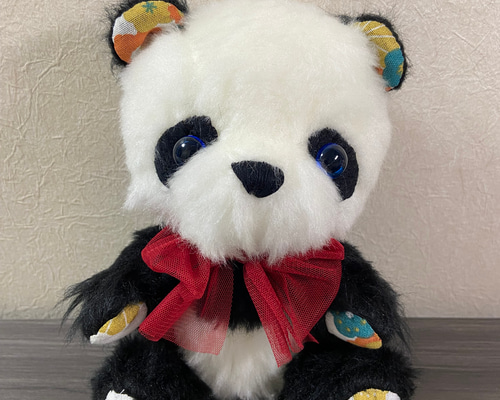 2000年メモリアルテディベア パンダのぬいぐるみ ビルドアベア パンダ ぬいぐるみ 白 黒 出生証明書付き アメリカ