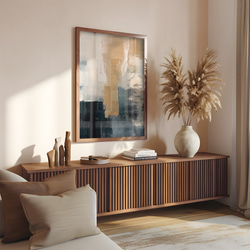 アートポスター 抽象画 モダン ベージュ ブラック グレー 北欧インテリア 韓国風アート 7枚目の画像