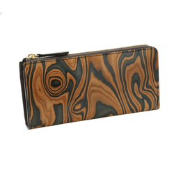 栃木レザー 茶芯 ロング トラッカーウォレット 長財布 twins leather