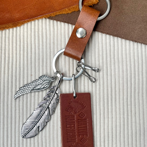 美品 Bianchi ビンテージ レザー キーホルダー アメリカ　本革 美品 Bianchi ビンテージ レザー キーホルダー アメリカ 本革
