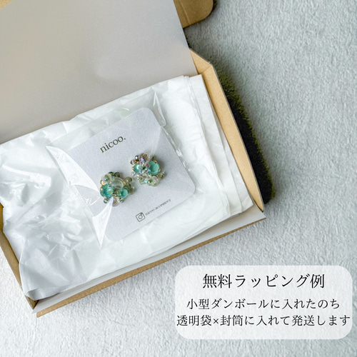 揺れる◎ブルースワロフスキーピアス/イヤリング 青 プレゼント