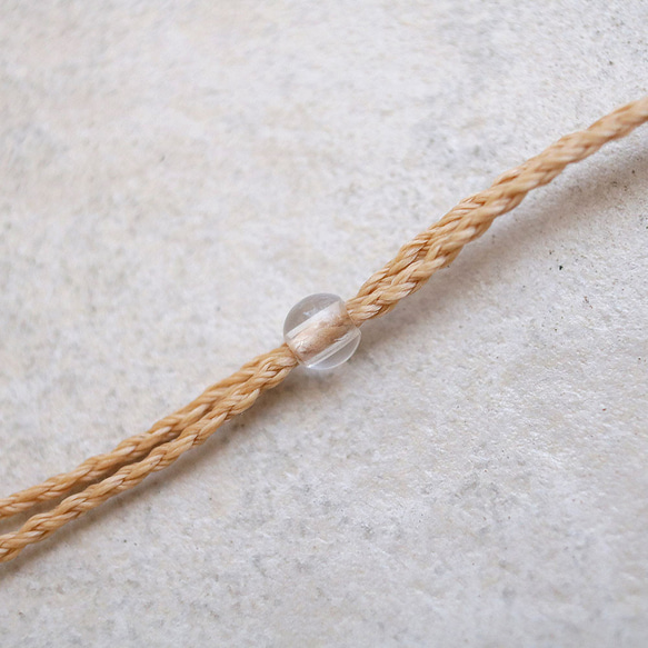 ロゼッタジャスパー天然石マクラメネックレスmac409-エスニックアジアンエキゾチックなマクラメアクセサリー 6枚目の画像