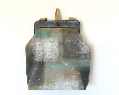 がま口風3Way防犯便利なリュックバッグ♪1457Creema限定 リュック