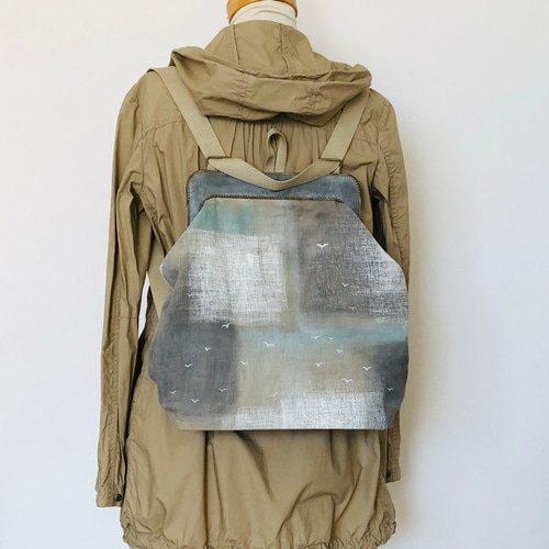 がま口風3Way防犯便利なリュックバッグ♪1457Creema限定 リュック