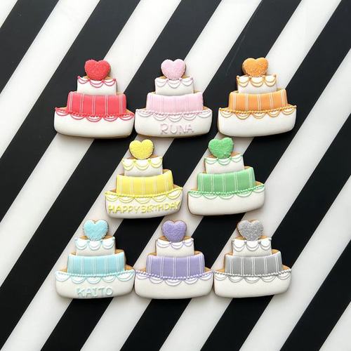 お誕生日アイシングクッキー お誕生日アイシングクッキーセット お花 クッキー Grace 通販 17396351