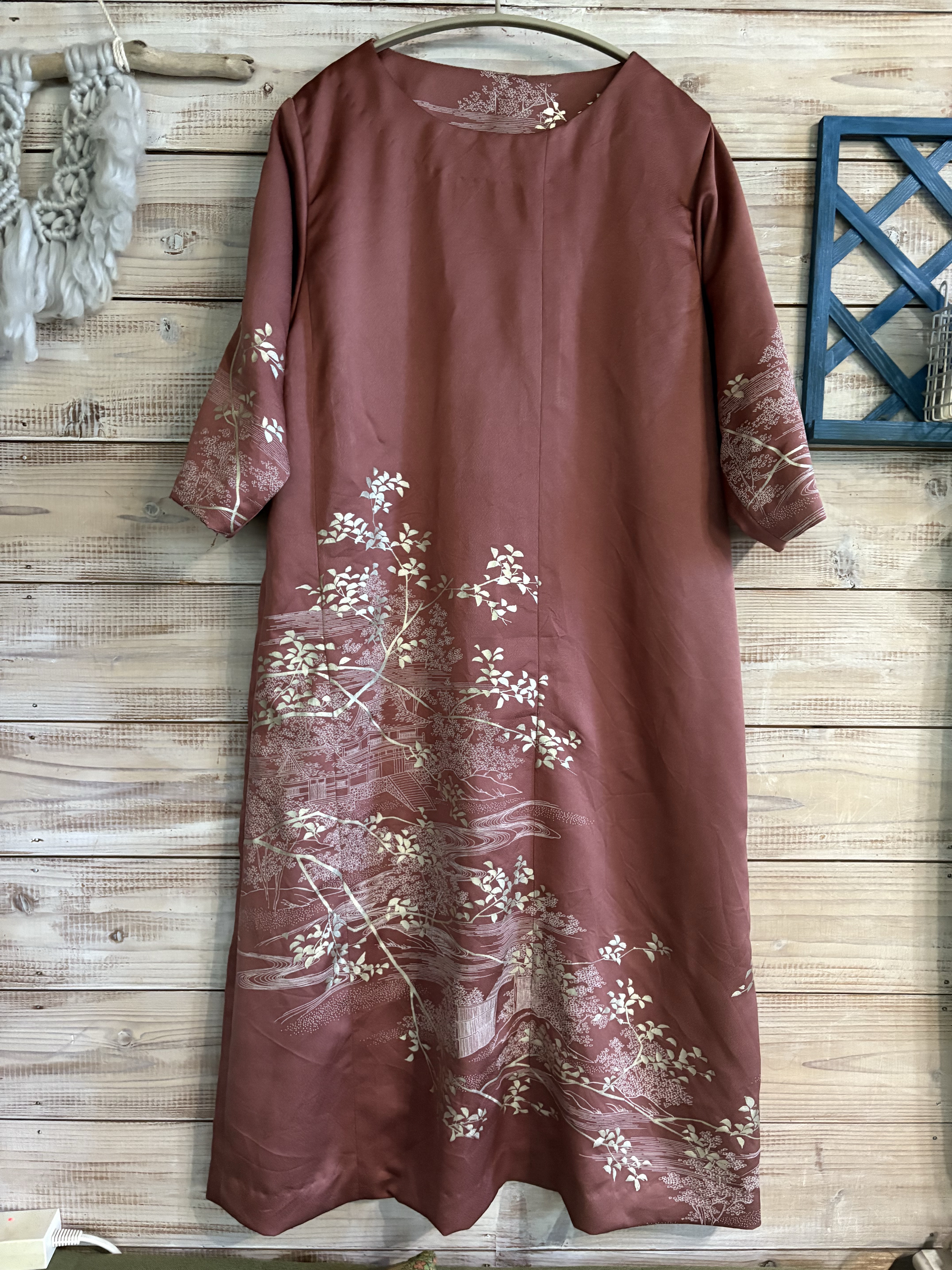 着物リメイクワンピース