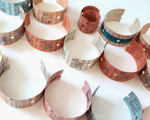 【514】ヴィンテージイギリスバスチケットロール中古6巻セット◆ロールチケット 1ロール（1000枚）イギリス ヴィンテージバスチケットロール