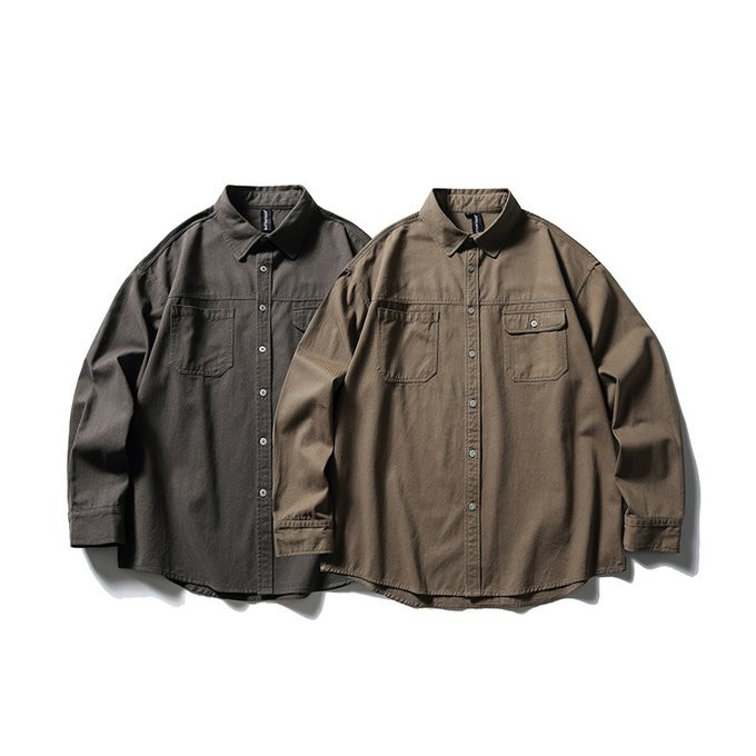 春 夏 秋冬新作 メンズ ラペル長袖シャツ 無地 男 おしゃれ コットン 通勤 ビジネス トップス