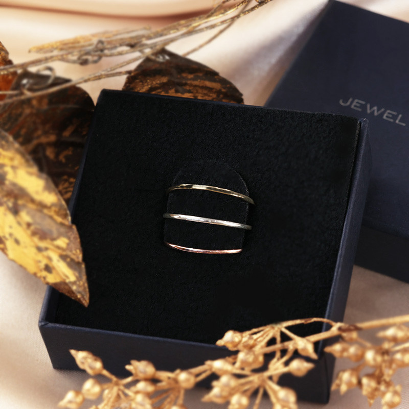 【重ね着けリングセット K10/SV950】３本セット＋おまけリング 華奢リング 10金 ゴールド ピンク シルバー