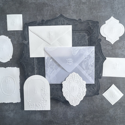 エンボステンプレート/　モノグラムワイドフォント 7枚目の画像