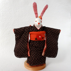 古布ちりめんのうさぎさん雛人形b ひな人形・雛飾り FUGOWEST 通販