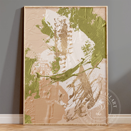 絵画 アクリル画 北欧 アート 抽象画 爽やか インテリア おしゃれ グリーン アートポスター 抽象画 グリーン ミントカラー 北欧風 アート